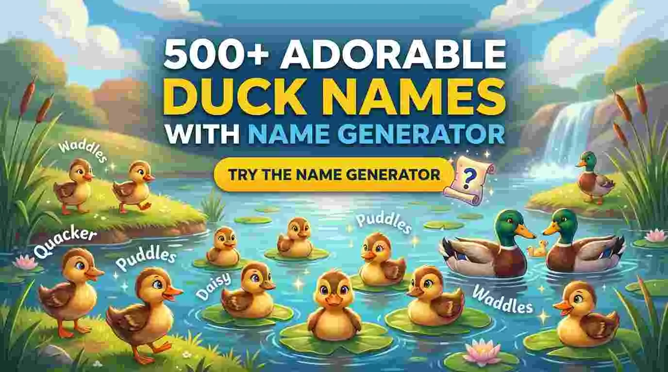 adorable duck names-name generator