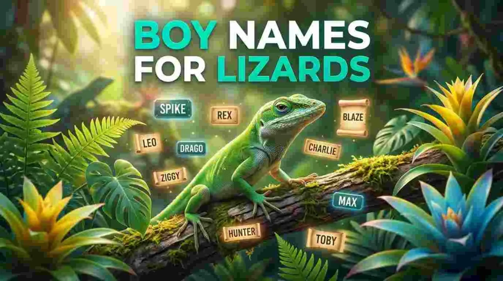 boy names for lizards