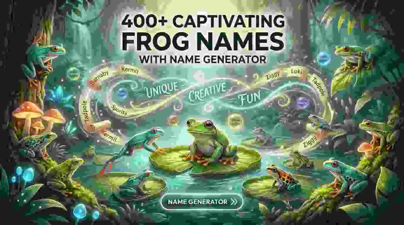 captivating frog names name generator