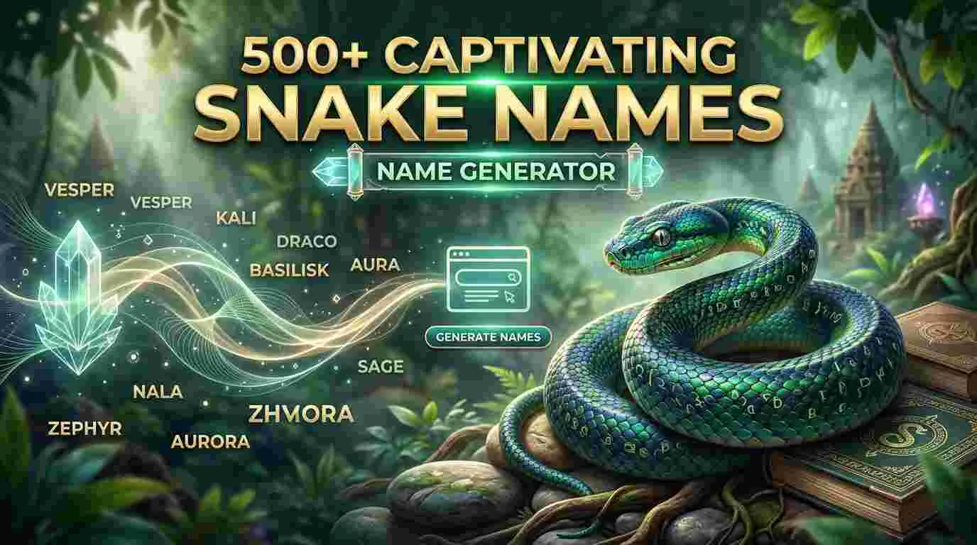 captivating snake names name generator