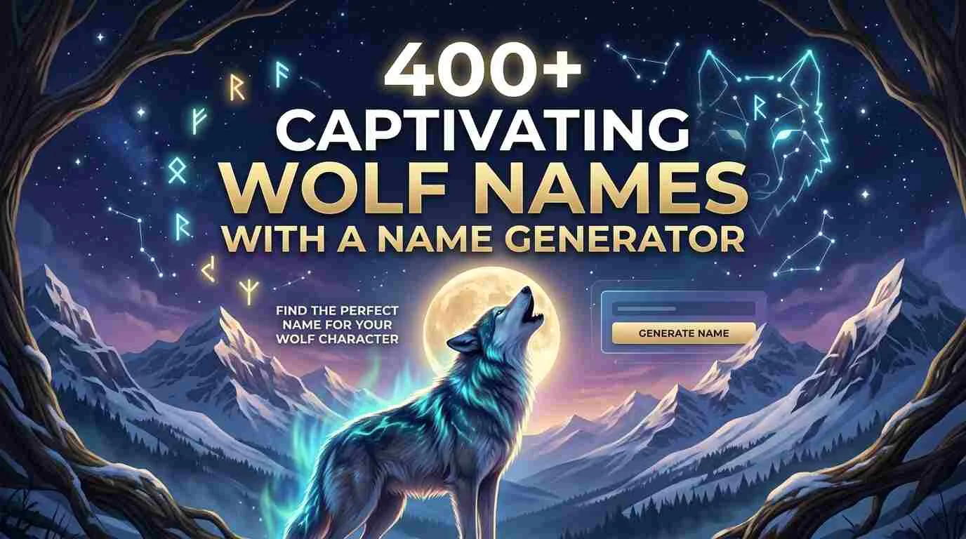 Captivating Wolf Names With a Name Generator