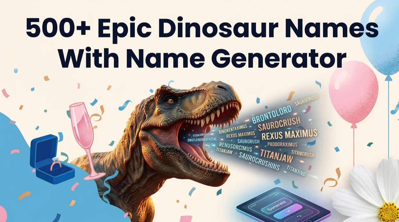 Epic dinosaur names name generator