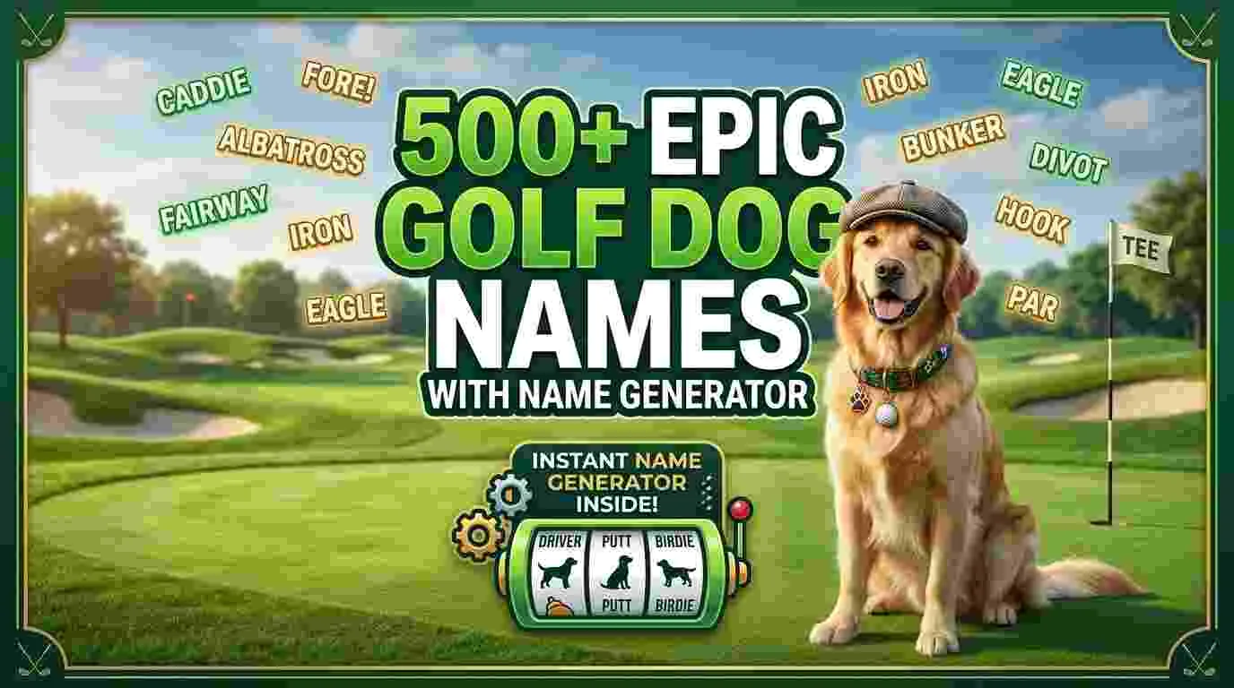 epic golf dog names-name generator