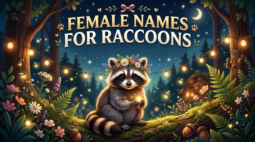 female names raccoons