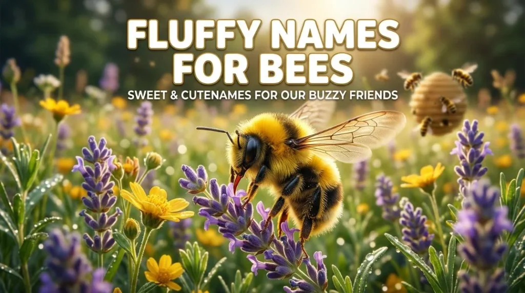 fluffy names bees