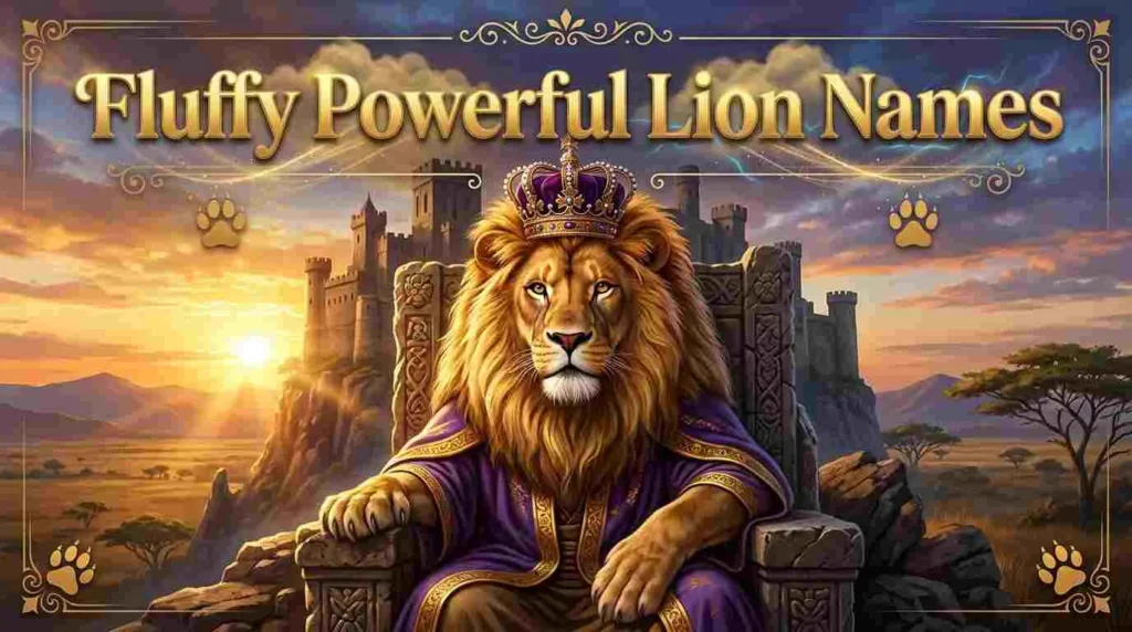 fluffy powerful lion names