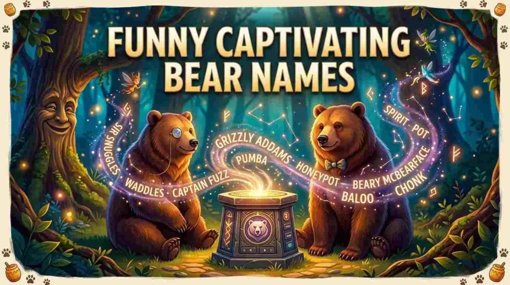 Funny Captivating Bear Names