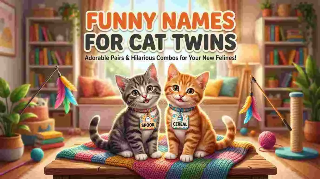 funny names cat twins