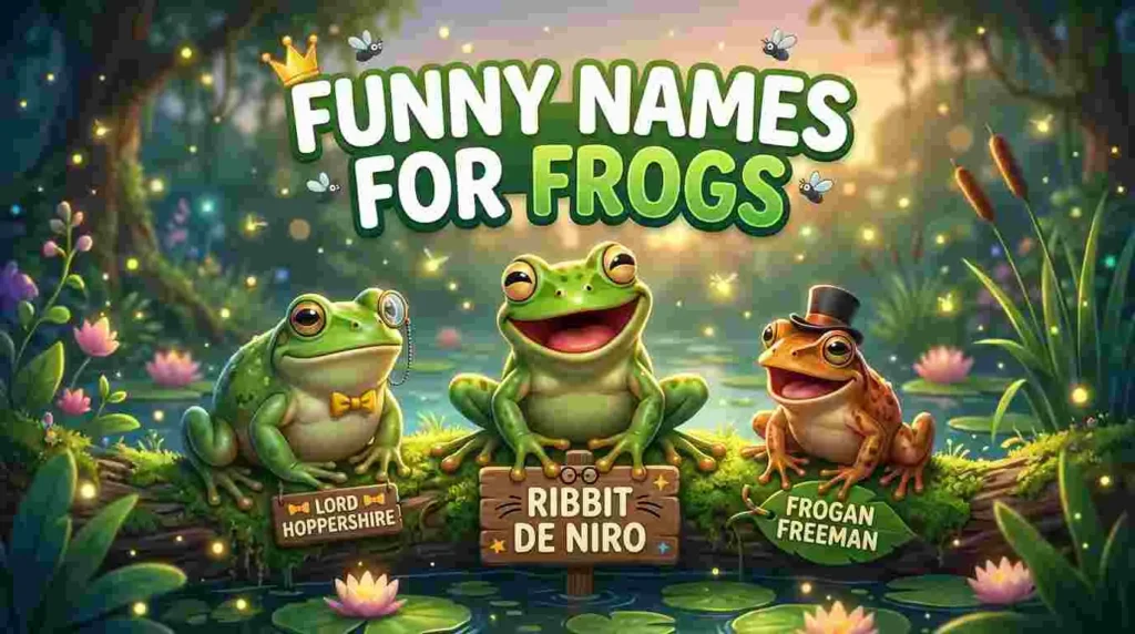 funny names frogs