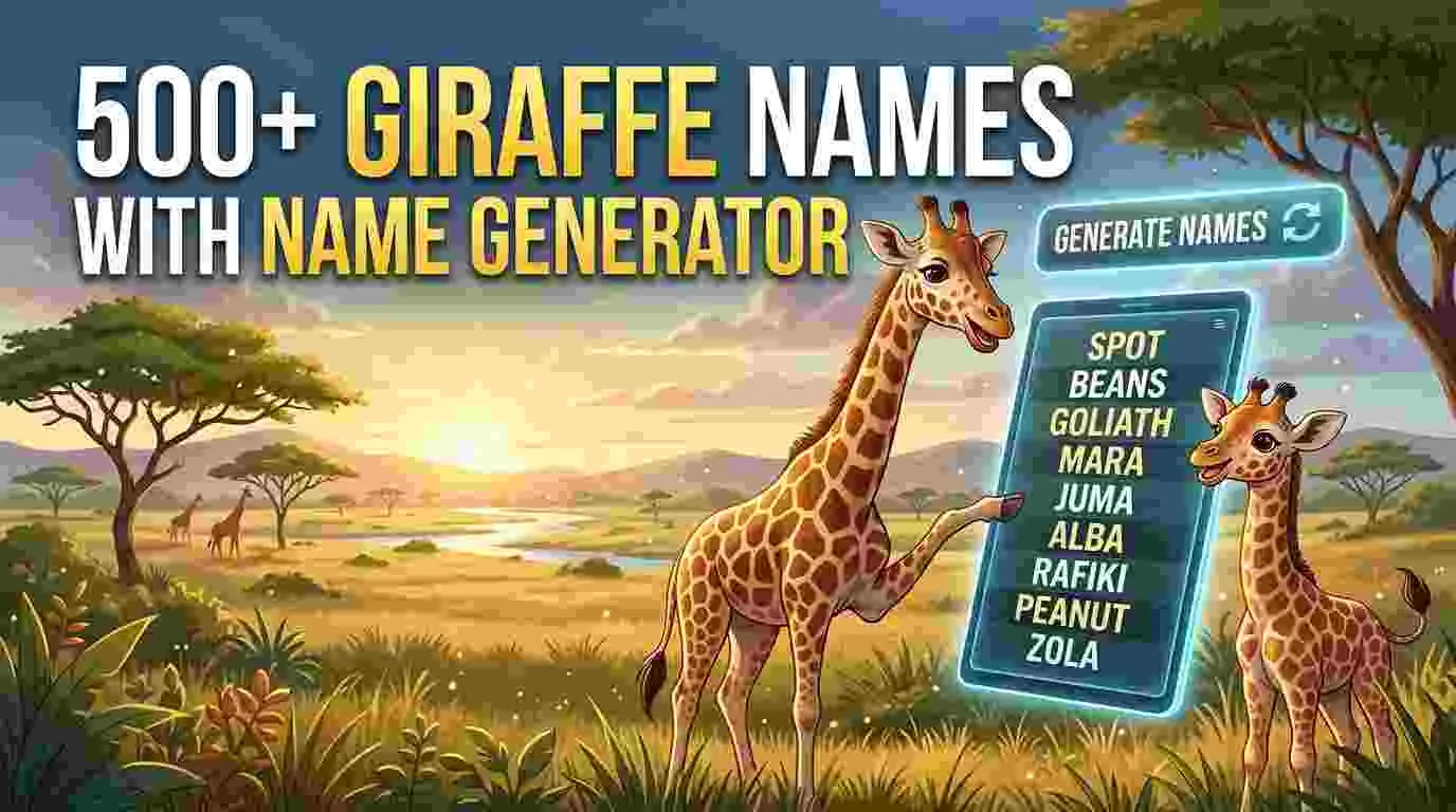giraffe names with name generator