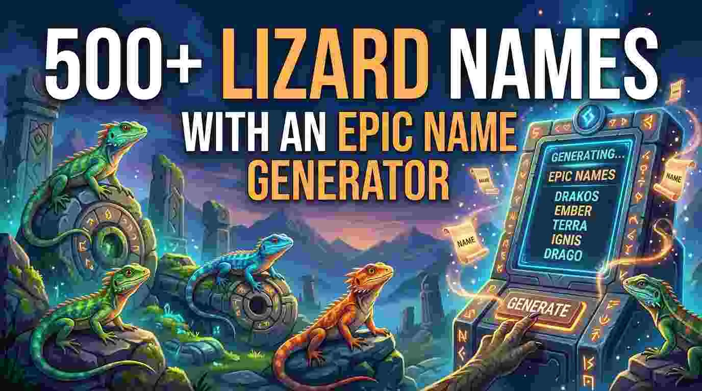 lizard names epic name generator