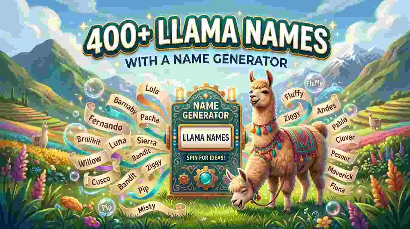 llama names name generator