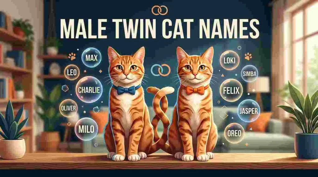 male twin cat names
