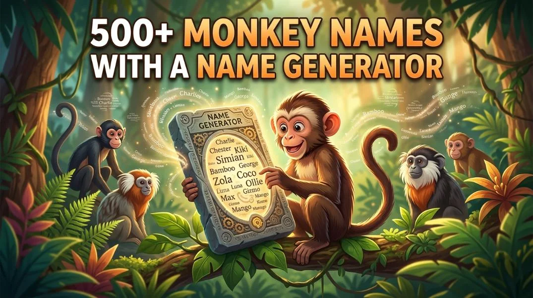 monkey names name generator