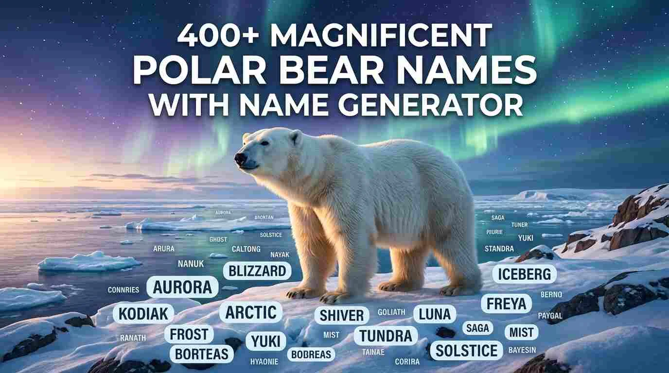 polar bear names with name generator