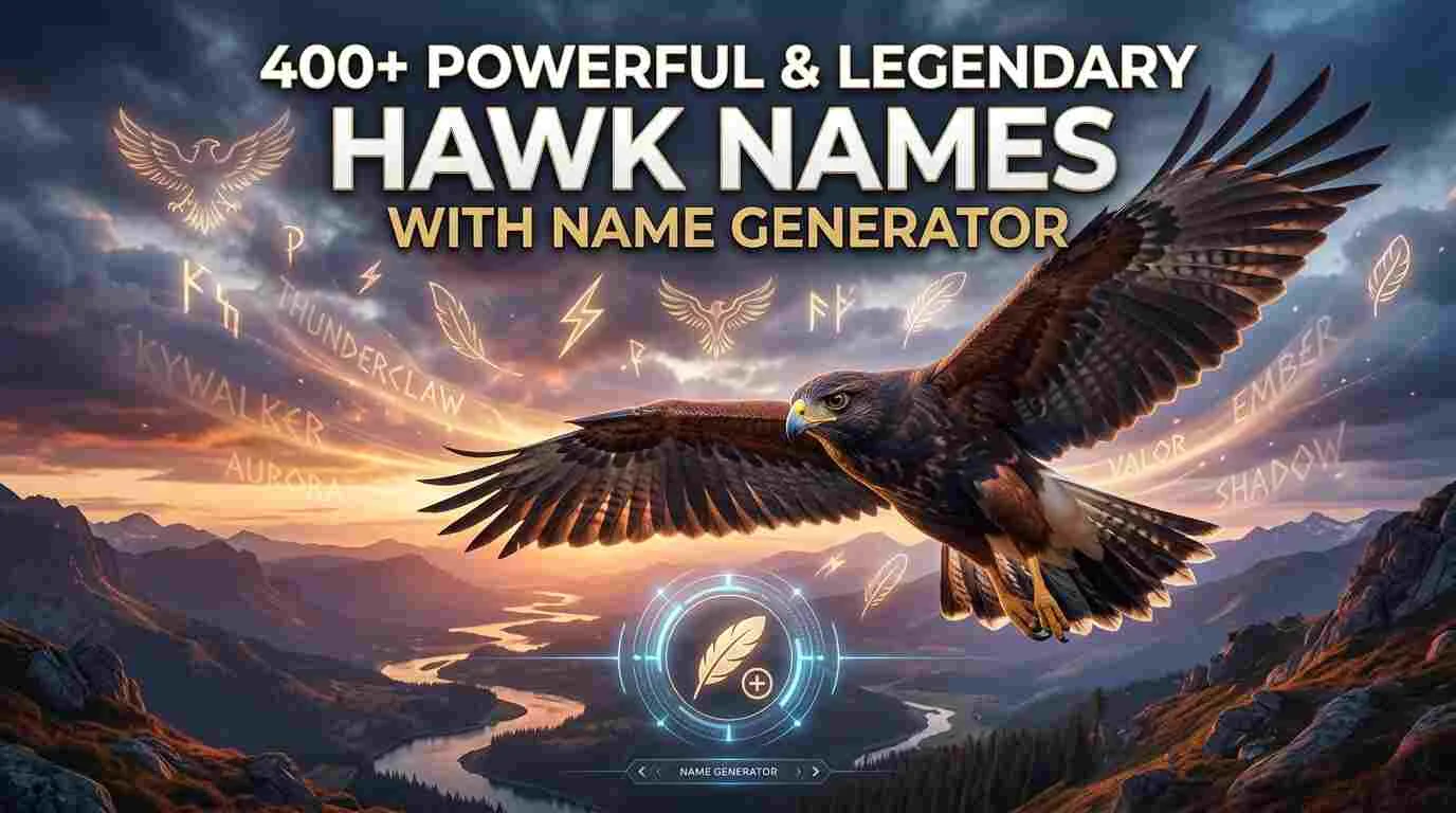 powerful-legendary hawk names-name generator