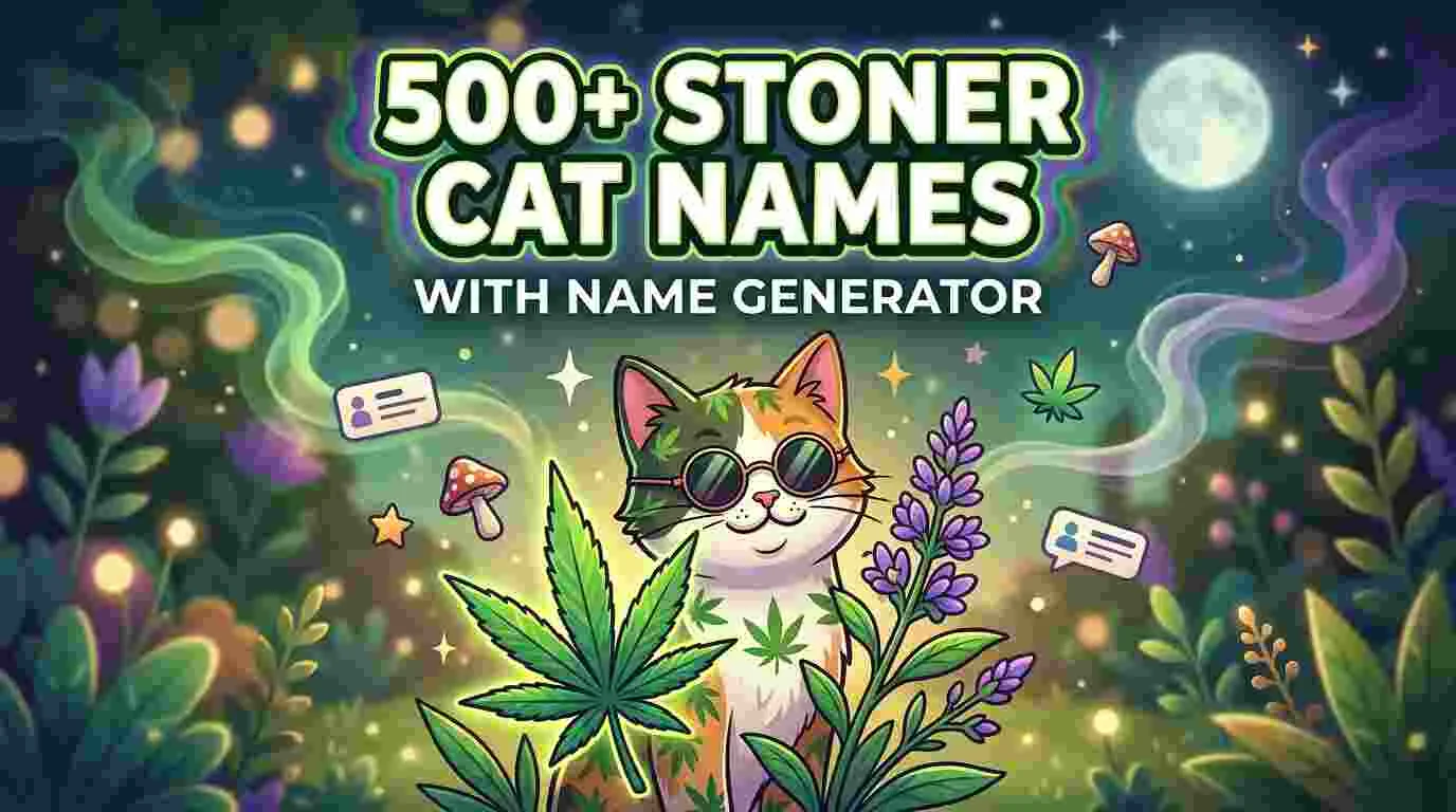 stoner cat names with name generator