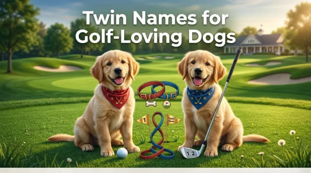 twin names golf loving dogs