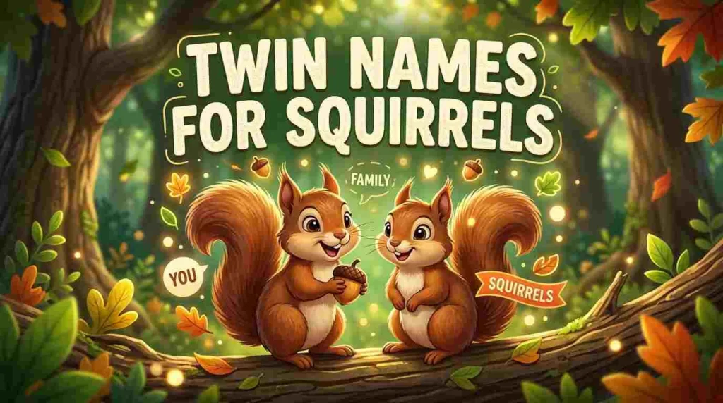 twin names squirrels