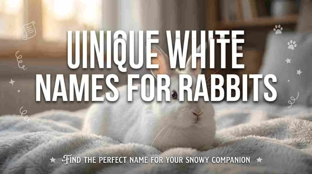 Unique white names rabbits